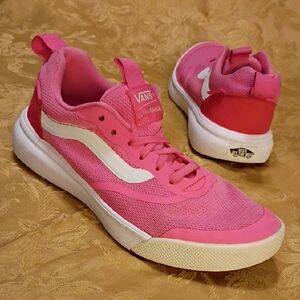 VANS ULTRA RANGE Bright Pink and White Sneakers Women's 8.0 Men's 6.5